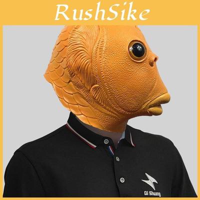 Whimsical Colorful Fish Head Mask For Fun Parties And Holiday Celebrations