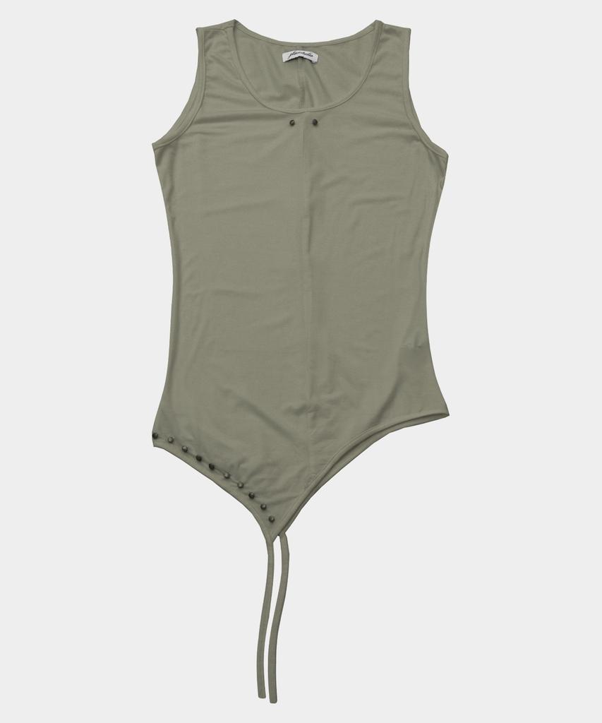 PLACE STUDIO Studded Asymmetrical Strap Soft Sleeveless Layered_3 Colors