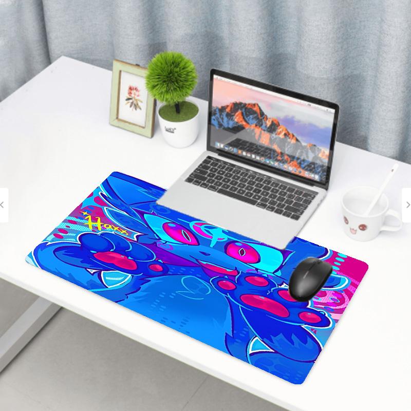 Cosmic Bot Crew Print Mouse Pad, Anti‑Slip Desktop Keyboard Mat, for PC Laptop Gaming Working Daily Use, Cool Festival Surprise Gift