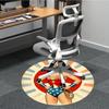 1pc Wonder Woman, Superhero Chair Carpet for Office Non-Slip, Indoor Non-Slip Washable Carpet, Non-Shedding Mat For Office yy251030074