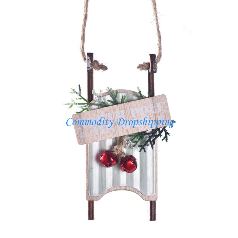 Y5JC Праздничное украшение-сани Натуральное рождественское украшение Удобное в использовании Поделка