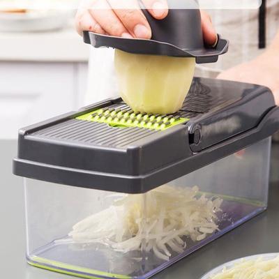 Tagliaverdure Multifunzione Utensili da Cucina Tritatutto Ravanello Patata Taglio a Cubetti Tergivisore Utensili da Cucina