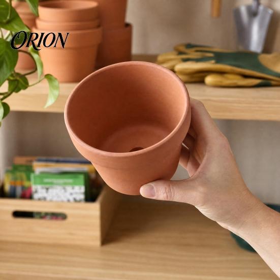 Vaso Fioriera Cactus Vaso Fioriera in Terracotta, Vaso Piante in Argilla con Foro di Drenaggio, Fioriera Porosa Efficace per Piante da Interno Esterno Succulente Cactus