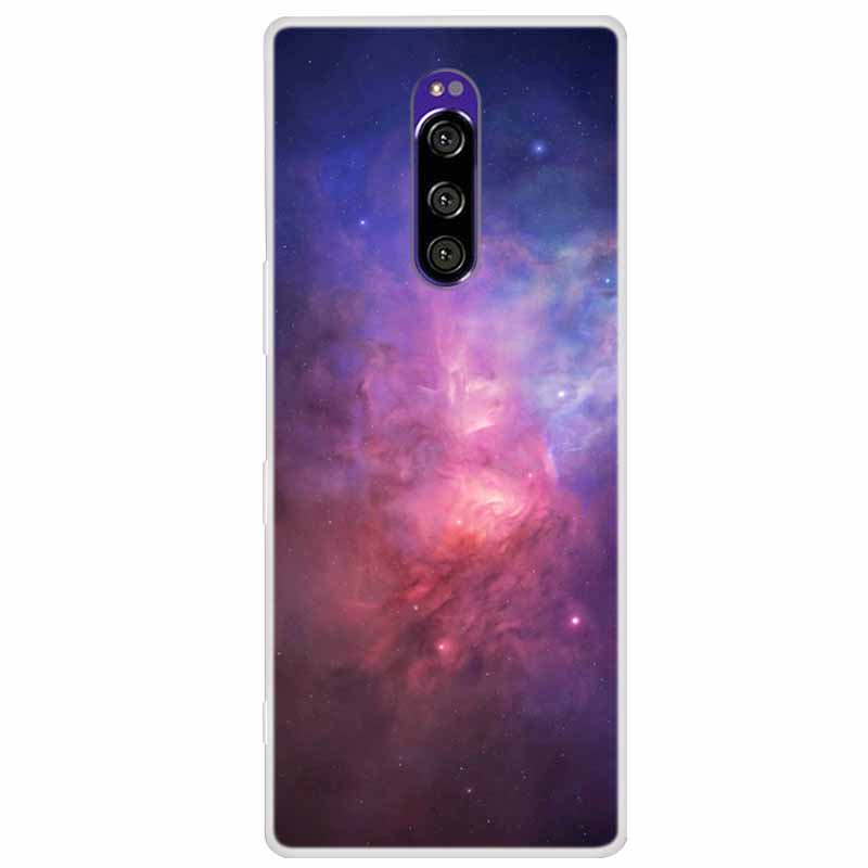 Funda de Silicona Suave para Sony Xperia 1 Funda Moda Transparente Fundas de Teléfono Tigre para Sony Xperia1 XZ4 SO-03L SOV40 J8110 Coque Parachoques
