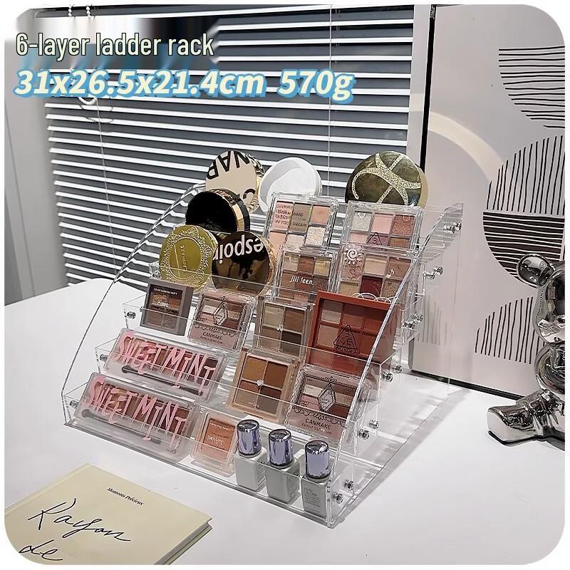 

LISM Transparent 6-Tier Nail Polish Display Rack Set
