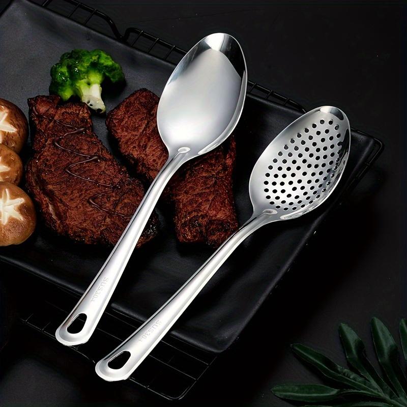1PC Durable Anti-rust for Kitchen Household Stainless Steel Colander Spoon Noodle Spoon Skimmer Scoop Deep-Fried Colander