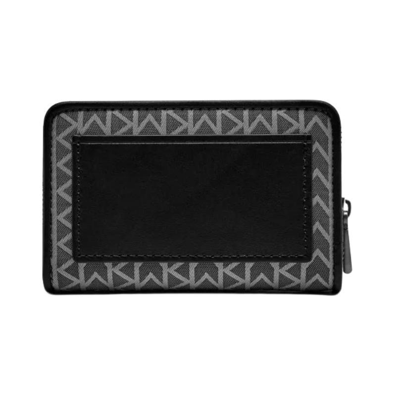Michael Kors Jet Set Metal Brand Logo Polyester (Polyester) and PU and Acrylic Wallet Small Women's Black