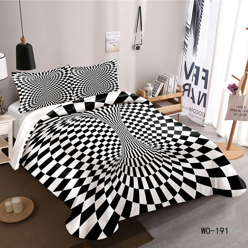 RunGrape 3D Bettbezug Bettwäsche Set Doppel Einzel Queen King Größe 240x220 Nordischer Bettüberwurf 150 Euro Bettwäsche Bettdecke 200x200