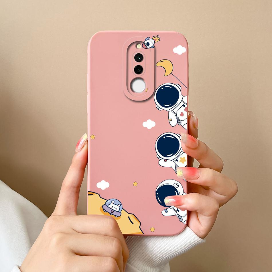 Case For Xiaomi Redmi 8 8A Pro Cute Astronaut Liquid Silicone Phone Shell Camera Lens Protection Back Cover For Redmi8 8 A 8APro