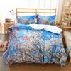 Spring Flowers King Queen Duvet Cover Colorful Floral Bedding Set Cherry Blossoms Quilt Cover 2/3pcs Polyester Comforter Cover