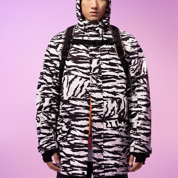 Timberland Year Of The Tiger Collection New Year Edition Tiger Camouflage Outdoor Three-In-One Mid-Length Hooded Jacket Unisex Jacket A5P6Z-CV4