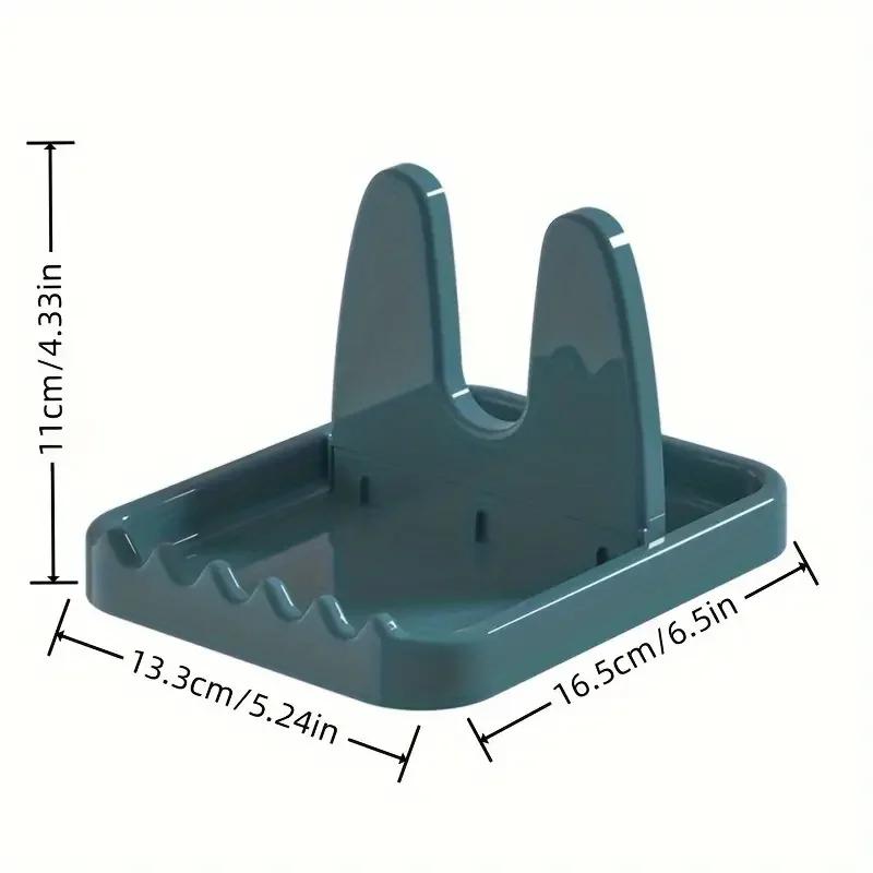 1pcs Foldable Pot Iid Rack Plastic Spoon Holder Stand Kitchen Organizer For Fork Patula Rack Pan Cover Shelf Ableware Rack