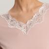 Hanro V Neck Long sleeVe Shirt  71841 Blush 