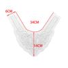 European Three-Dimensional Lace Embroidered Bead Round Neck Fake Collar, Handmade Mesh Yarn Wearing Bead Clothing Front Collar, Lace Accessories