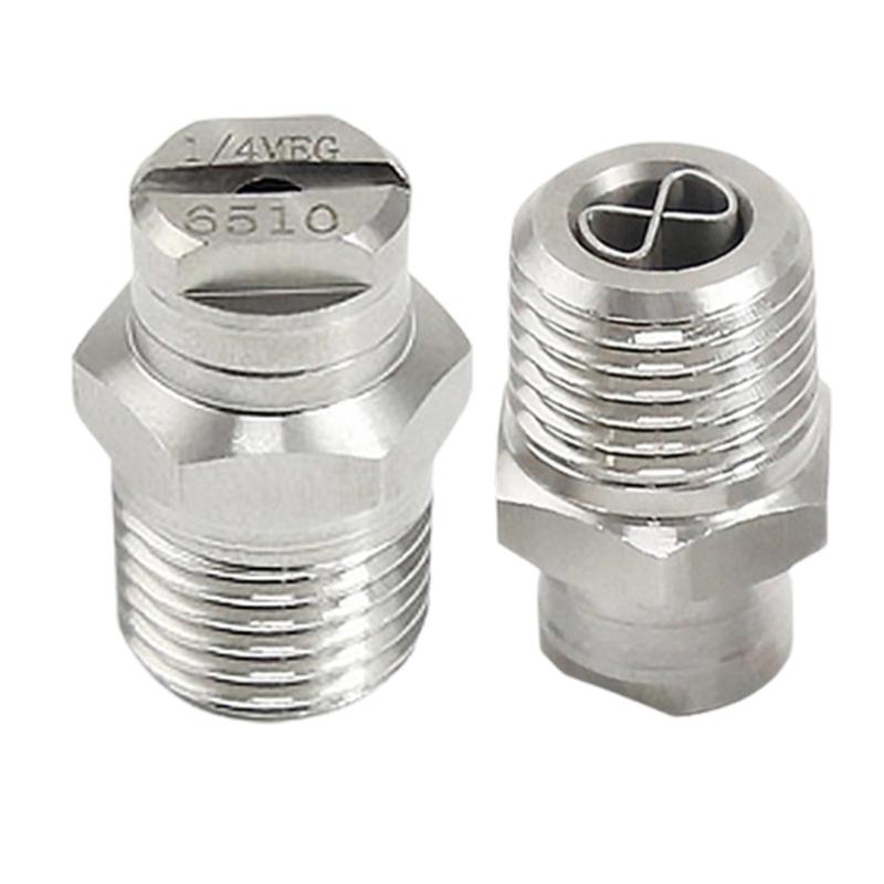 Steel Fan Shaped High Pressure Nozzle with Stabilizer High Performances Jet for Efficient Cleaning & Washing