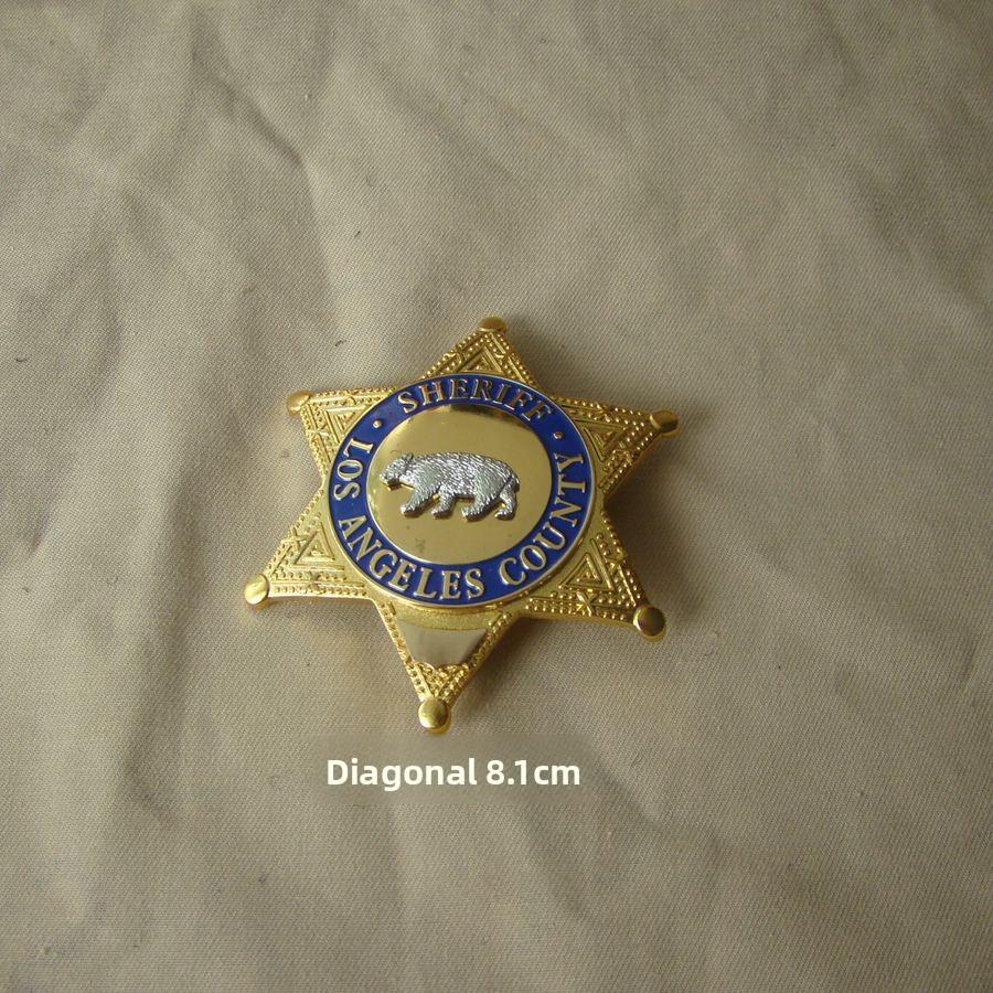 

Значок Сан-Франциско, США, Значок капитана Лас-Вегаса, Металлический значок, Значок в кожаном футляре