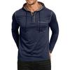 Men's Hooded Shirt Loose Fit Casual Long Sleeve for Outdoor Fall Winter