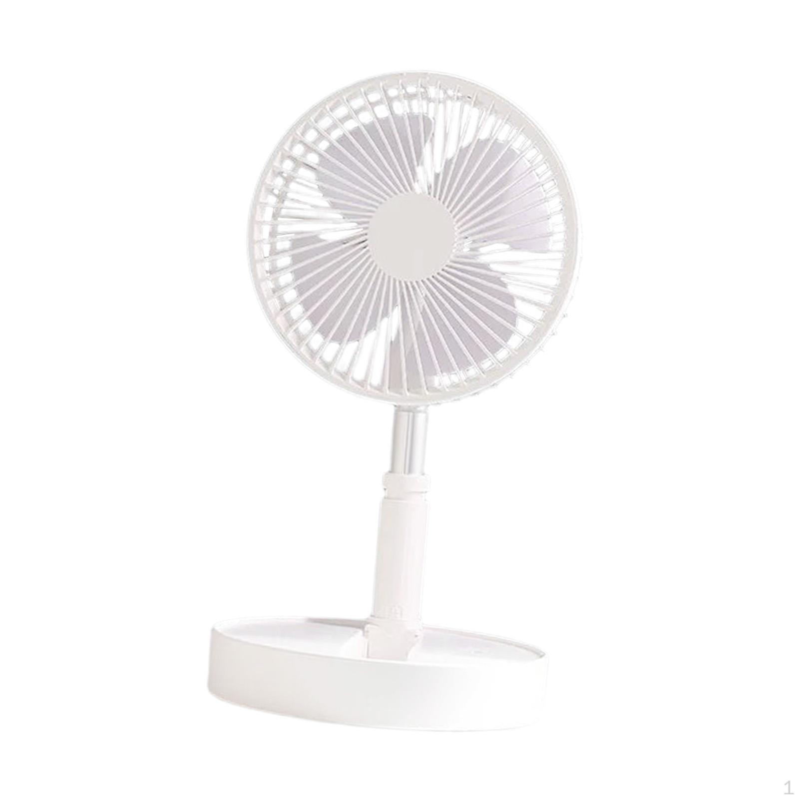 Portable Adjustable Height Fan for Outdoor Activities White 7200mAh