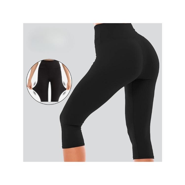 High-waisted Tummy-tucking Slimming Bum-lifting Yoga Leggings for Women – Shaping Cropped Cycling Shorts
