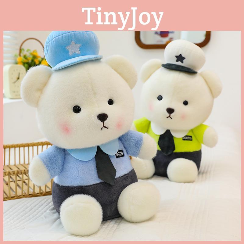 Teddy Police Officer Bear Plush Toy Adorable Cop Costume Animal Kid Perfect Gift