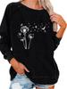 Women's Oversized Pullover Sweatshirt Spring/Fall Sweatshirt Fashion Print Top Versatile Top