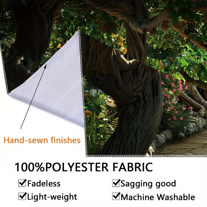 Twisted Tree Arch Tapestry Wall Hanging, Enchanted Garden Path with Floral Magical Landscape Wall Art for Home Decor