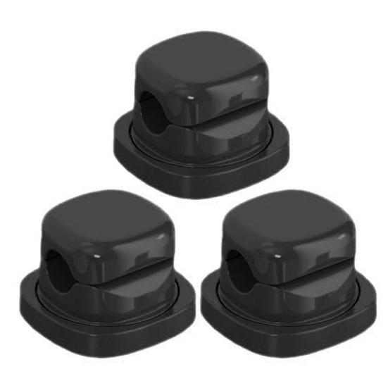 3/6 Adet 360 Derece Dönebilen Kablo Tutucu Yapışkanlı Ev Ofis Komodin Masa Kablo Düzenleyici Manyetik Tel Yönetimi Klipsi Şarj Kablosu Tutucu