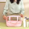 Zipper Closure Portable Toiletry Pouch Transparent Women Wash Pack  Daily Storage