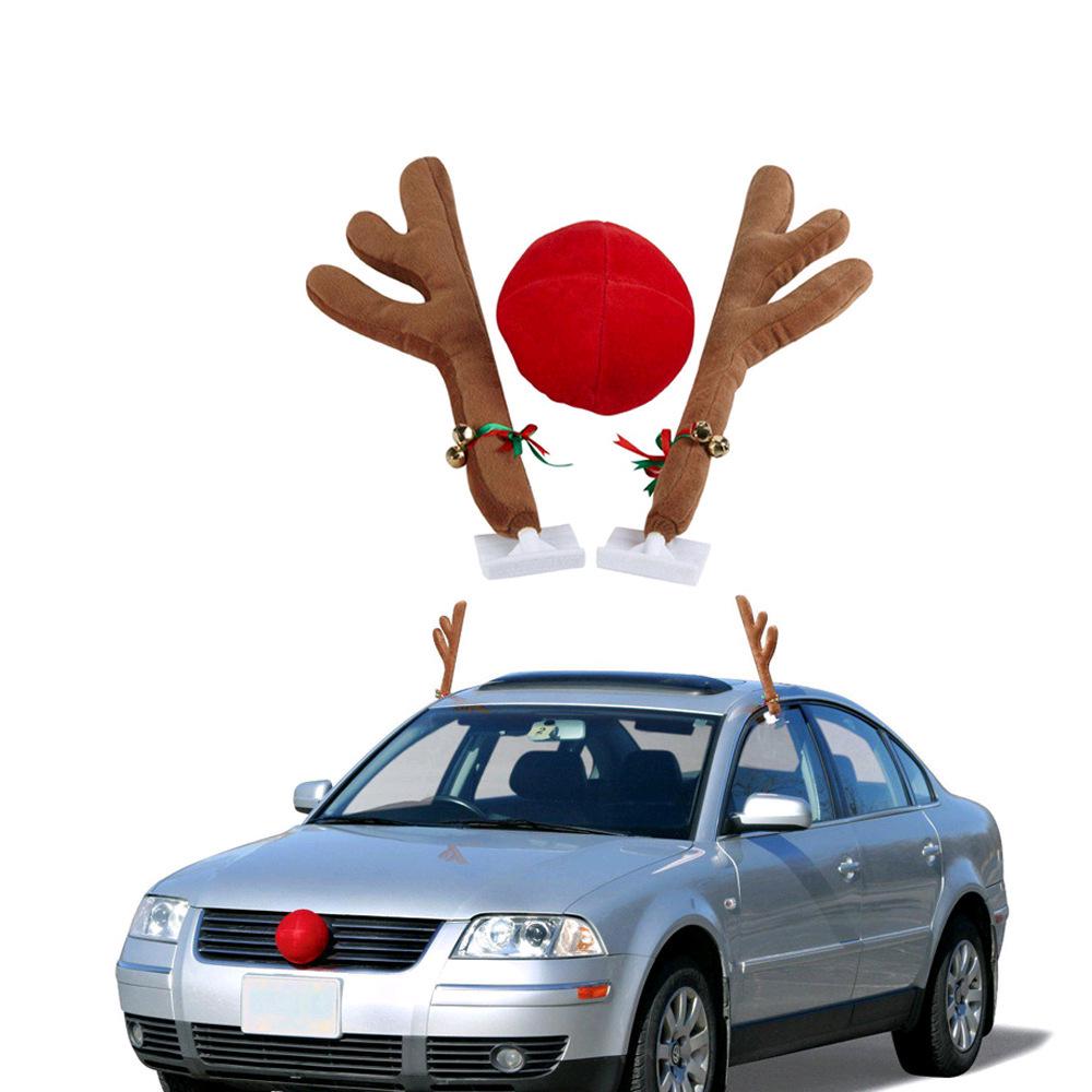 Christmas Car Reindeer Antler Decorations