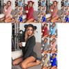 Cozy Women's Fluffy Faux Fleece Hooded Shorts Romper Pajamas Nightwear Set