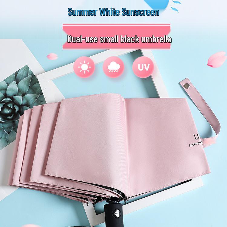 Dual-Use Automatic Folding Umbrella - Large Sunshade for Men & Women with Custom Logo and Sunscreen Protection.