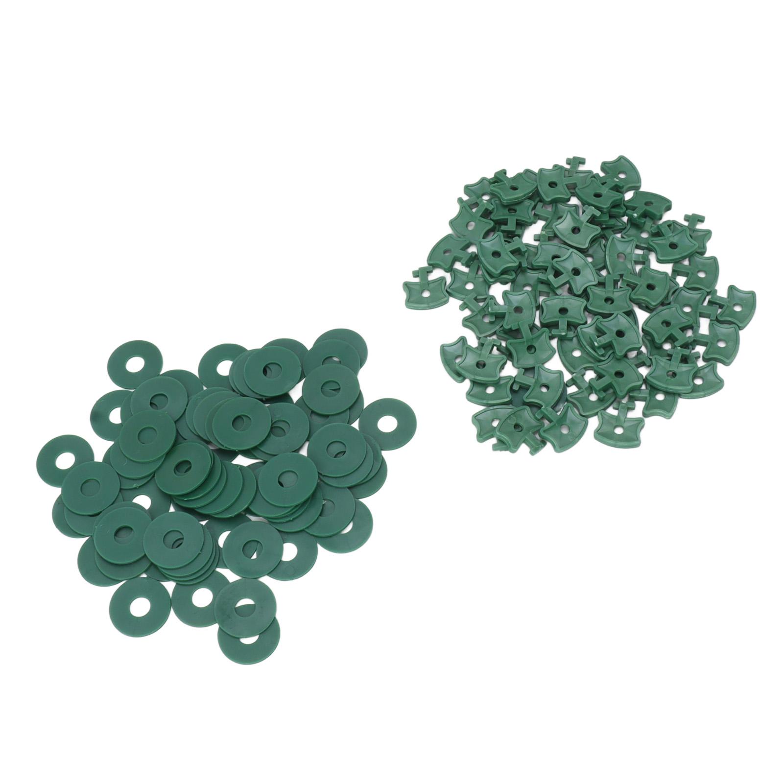 

100PCS Greenhouse Twist Clips Plastic Shading Fixing Clips with Washers for Greenhouse Insulation Bubble Netting Wrap