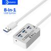 8-IN-1 USB HUB Card Reader USB Splitter USB Adapter Support MS SD M2 MMC SD TF Card Reader for For U Disk Laptop Mouse Keyboard