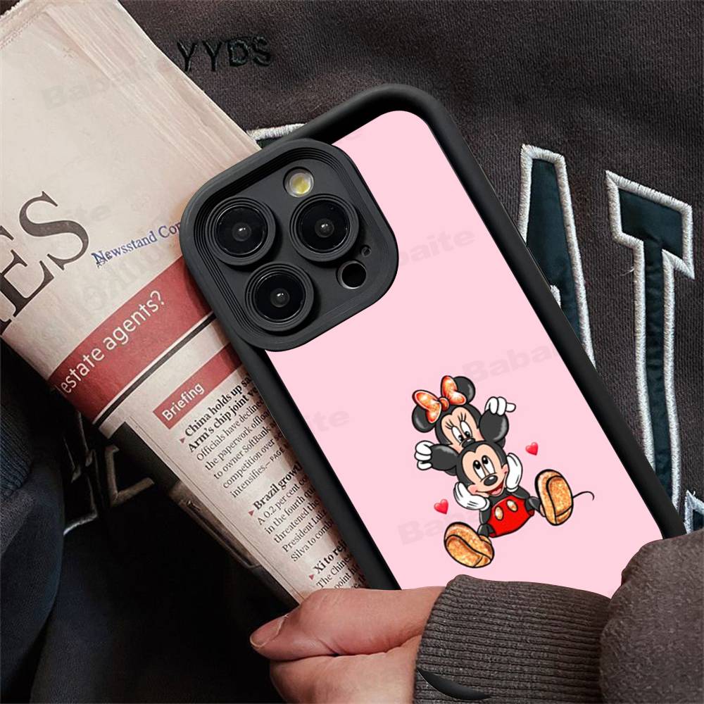 M-Minnie M-Mickey For iPhone 17 16 15 14 13 12 11 Pro Max Plus Phone Case Covers