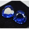 Natural Blue Tanzanite Loose Gemstone 16 Ct Tanzanian Heart Cut Pair for Jewelry Making and Crafts