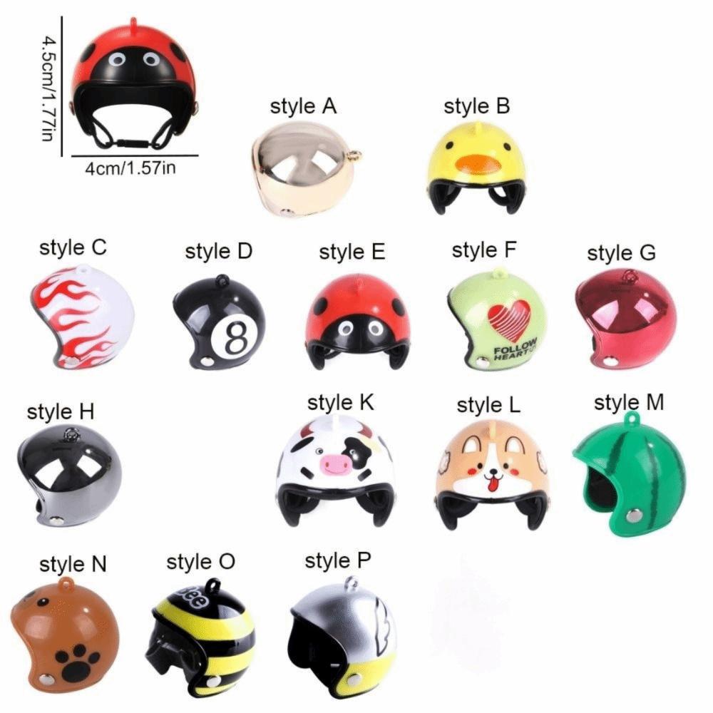 Mini Pet Chicken Helmet Cartoon Small Pet Hard Hat Pet Protective Headgear  For Bird Quail Pigeon