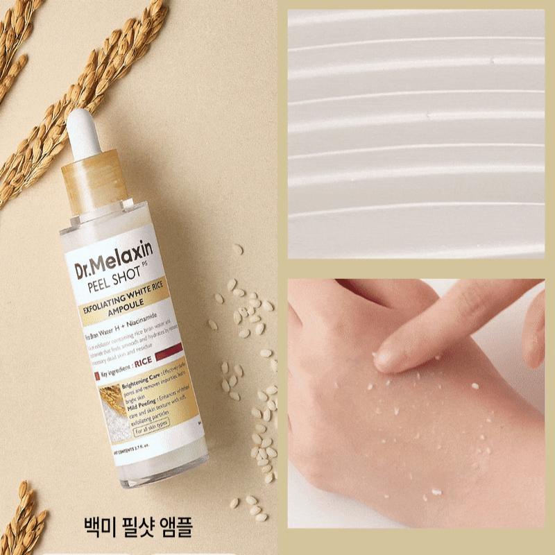Dr.Melaxin Peel Shot Exfoliating White Rice Ampoule 80ml