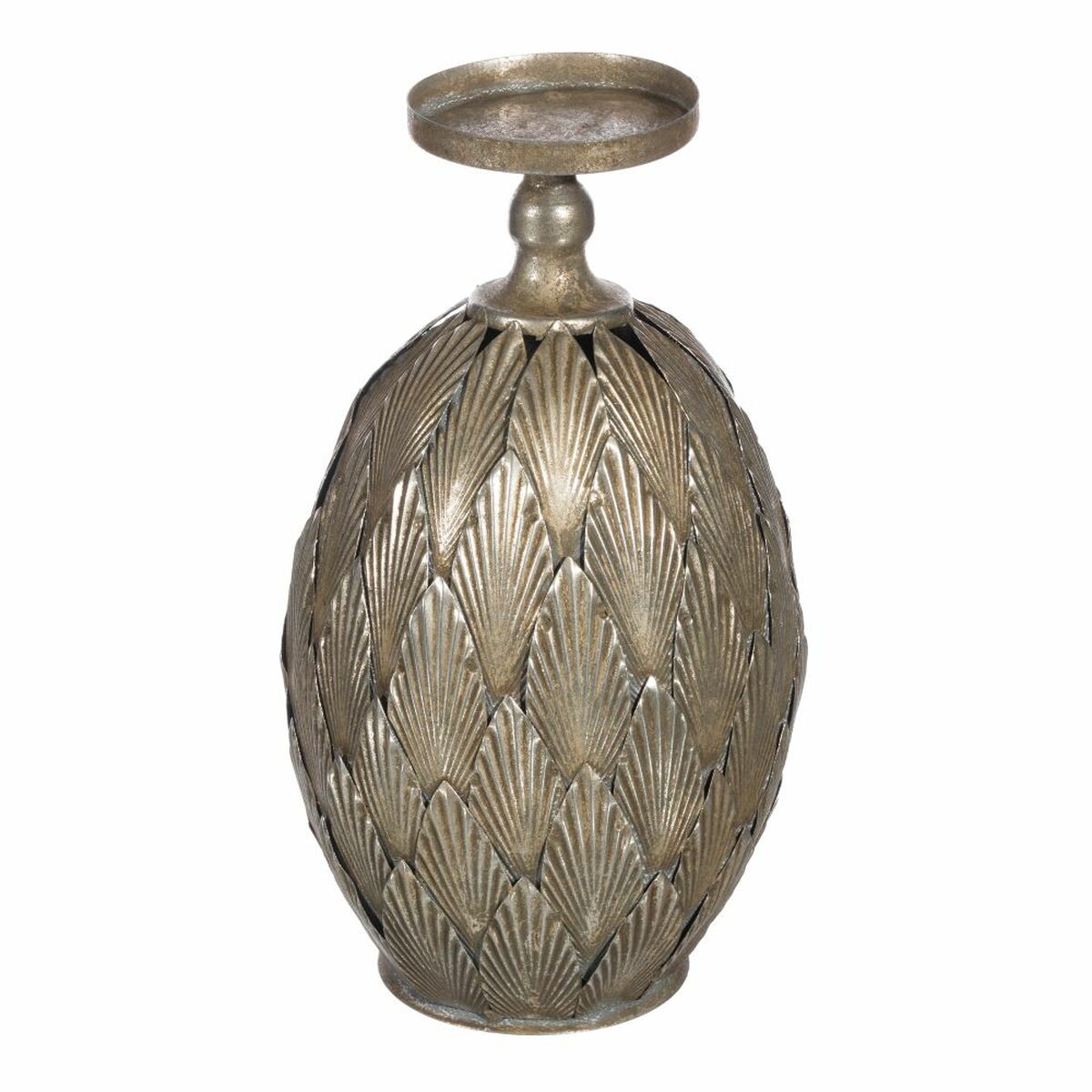 

Подсвечник 15,5 х 15,5 х 28 см Металл Серебро TU прозрачный