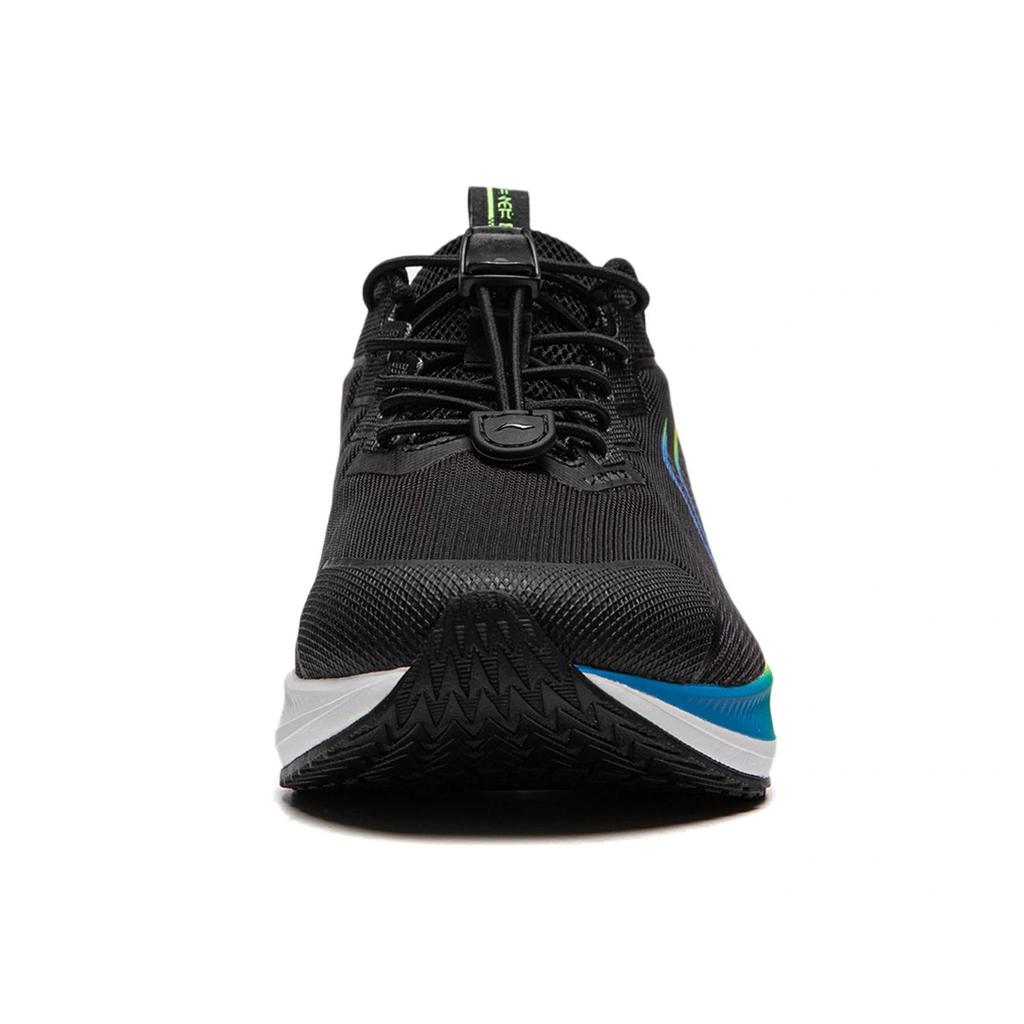 Li Ning Kids Running Comfortable Durable Casual Simple Running Shoes Kids Running Shoes Black Thunder-Gray YKFT078-7