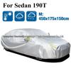 190T Thickened Car Umbrella: Rain, Snow, Dust, and Sun Protection Cover