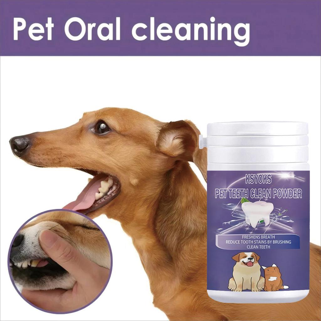 Pet tooth powder efficiently cleans the surface of teeth and helps maintain children's oral hygiene