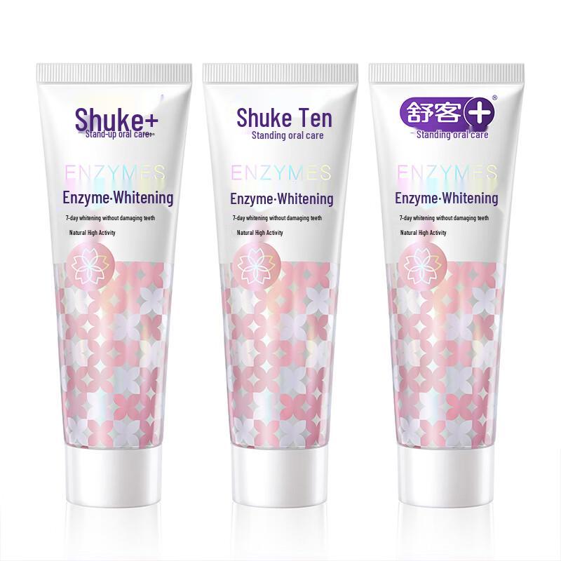 

Shuke Dual Enzyme Cherry Blossom Whitening Toothpaste 3-Pack