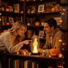 Ghost Lamp Halloween Night Light Tabletop Spooky Decorations Light LED Ambient Lighting For Fireplace Home Party Holiday