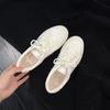 Cowhide version~ genuine leather thick-soled small fragrant shoes retro board shoes women's new versatile casual sports shoes little white shoes