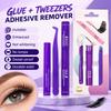 Long-lasting Lash Glue & Tweezers Set Waterproof False Lash Tool Set  Lash Application