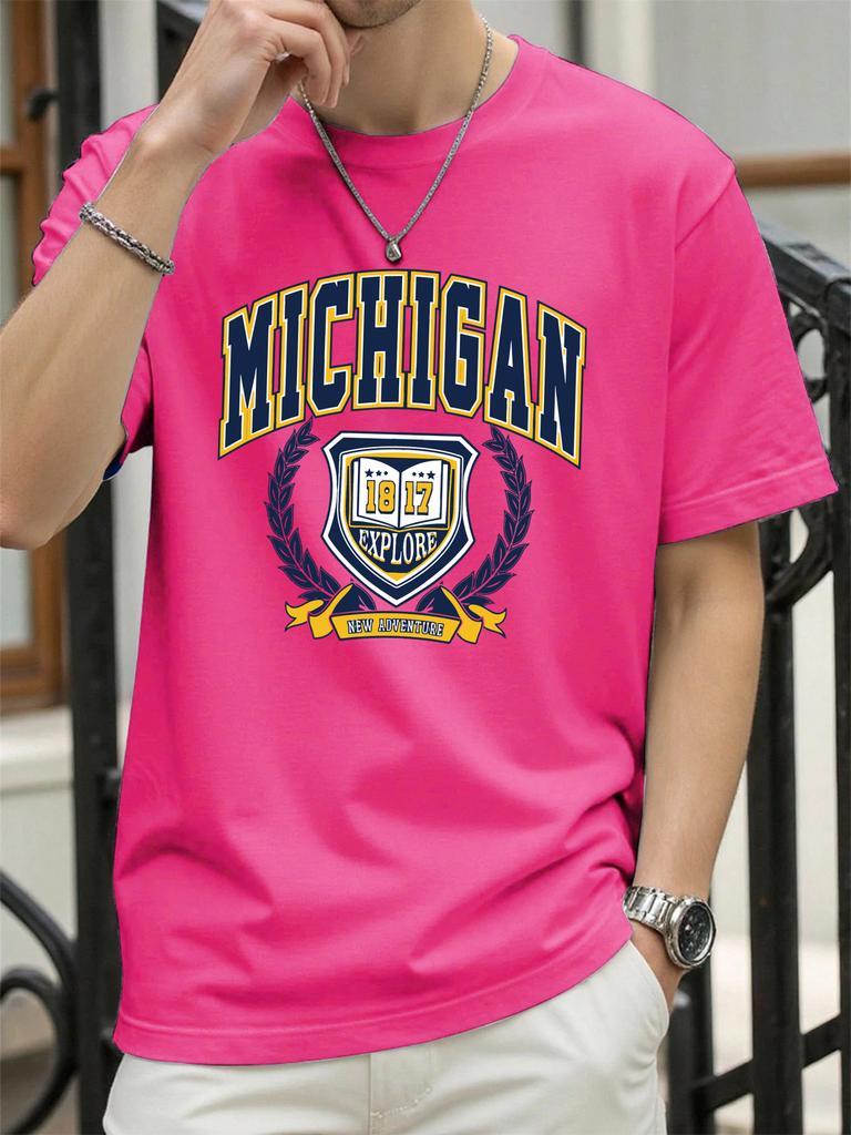 The Sacred Medal Of Usa Print Men T Shirt ONeck Loose Streetwear Trendy Cotton Short Sleeve Summer Unisex Hip Hop TShirt