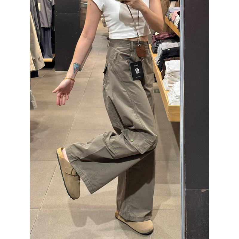 Plus Size Retro High-Waist Slimming Jeans for Pear-Shaped Women - Autumn Straight Wide Leg Pants