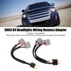 Adaptadores de arnés de faro H4 9003 Paquete de 2 Macho a Hembra Cable de doble ramal para Camioneta Pickup con Cable LED y Enchufe
