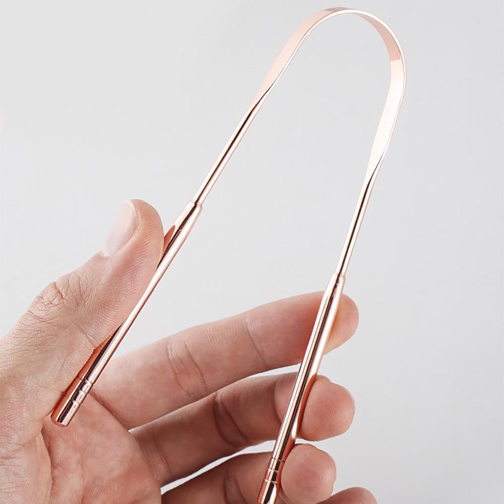 Stainless Steel Tongue Scraper Tongue Coating Cleaner Oral Hygiene Tool for Fresh Breath and Healthy Teeth Care