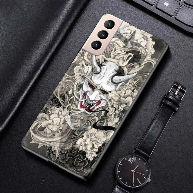 Terror Ghost Head Silikonhülle für Samsung Galaxy S22 S21 S20 Ultra Fe S10 S9 S8 Plus 4g 5g S10e S7 Edge Cover